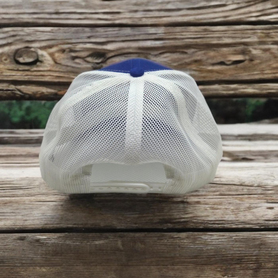 Trucker Hat- 22Q in Texas silhouette, blue/ white