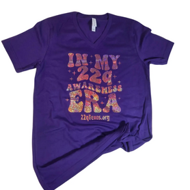 In my 22q Awareness Era shirt- adult, V-neck
