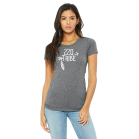 Ladies Bling Shirt- 22Q Tribe, white