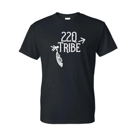 22Q Tribe shirt, unisex fit, white glitter design