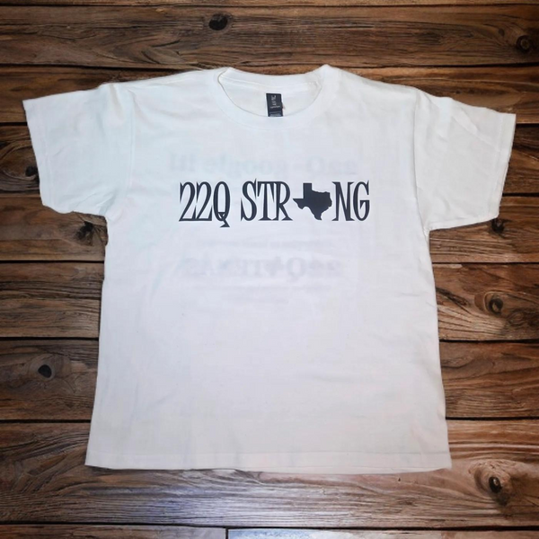 22Q strong YOUTH awareness shirt- small only