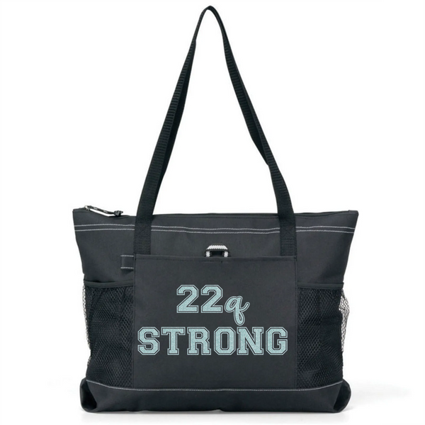 Design Your Own Tote Bag, 22q STRONG, black tote bag, you choose design color!