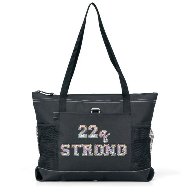 Design Your Own Tote Bag, 22q STRONG, black tote bag, you choose design color!