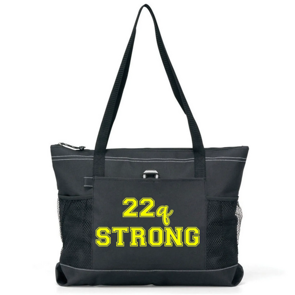 Design Your Own Tote Bag, 22q STRONG, black tote bag, you choose design color!