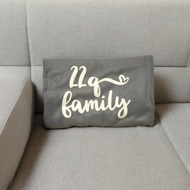 Fleece throw blanket, 22q family