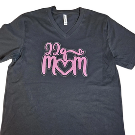 22q MOM rhinestone shirt