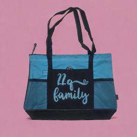 Tote Bag, 22q family, Aqua/ Aqua