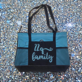 Tote Bag, 22q family, Aqua/ Aqua