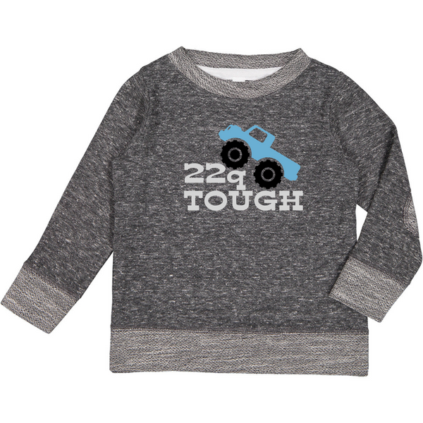 Toddler 22q tough long sleeve shirt with elbow patches