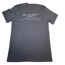 3 color YOUTH 22q Texas Awareness Shirt, gray