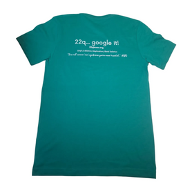 3 color YOUTH 22q Texas Awareness Shirt, green