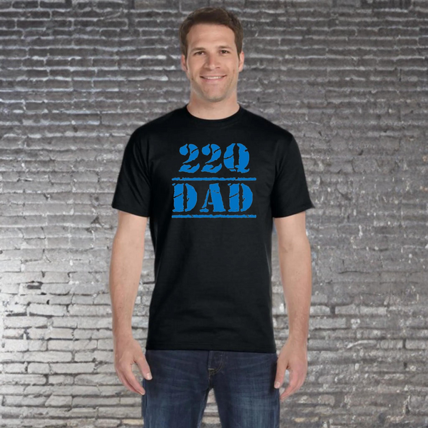 22Q DAD shirt, short sleeve, blue