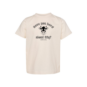 Have You Herd About 22q Toddler Shirt, Cute Cow 22q Awareness T-Shirt
