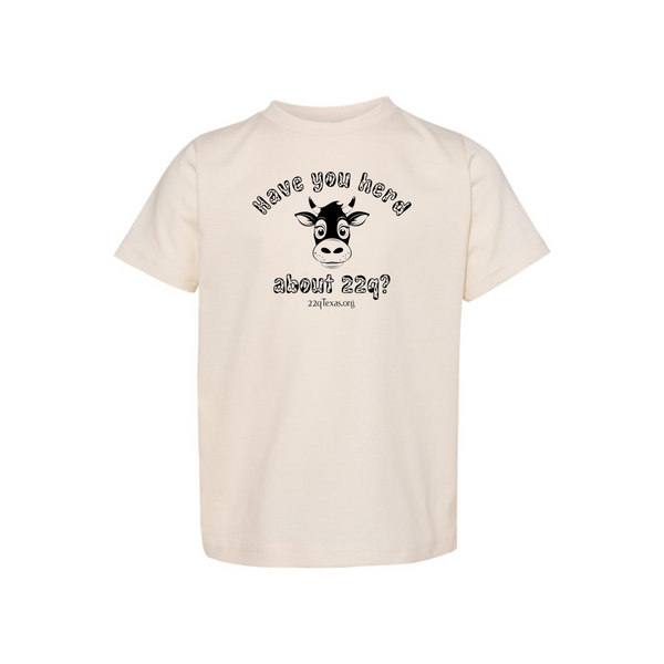 Have You Herd About 22q Toddler Shirt, Cute Cow 22q Awareness T-Shirt