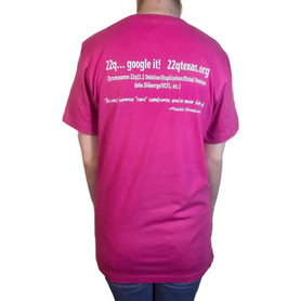 22q Texas logo ADULT awareness shirt, pink
