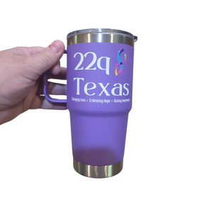 20 oz. Travel Mug: 22q Texas logo