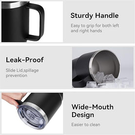 20 oz. Travel Mug: 22q Texas logo